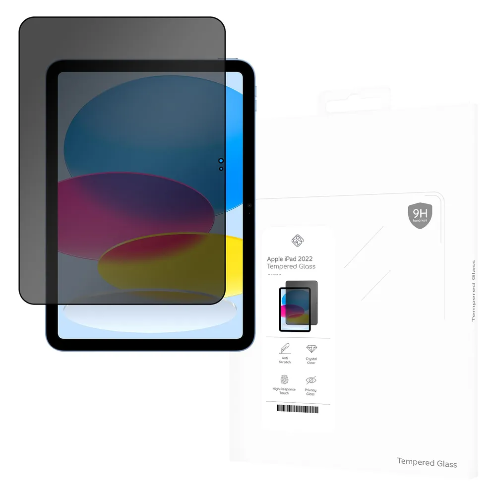 Cazy Privacy Schutzglass Kompatibel mit iPad 2022 (10th Gen) - Displayschutz Glass - 1 Stück (1 Stk.