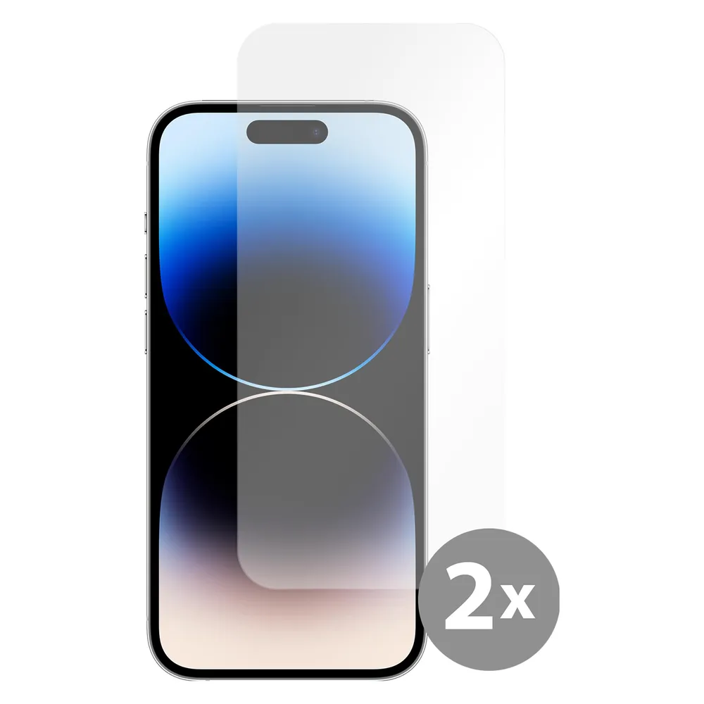 Cazy Schutzglass Kompatibel mit iPhone 14 Pro Tempered Glass Hülle Kompatibel - 2 Stück