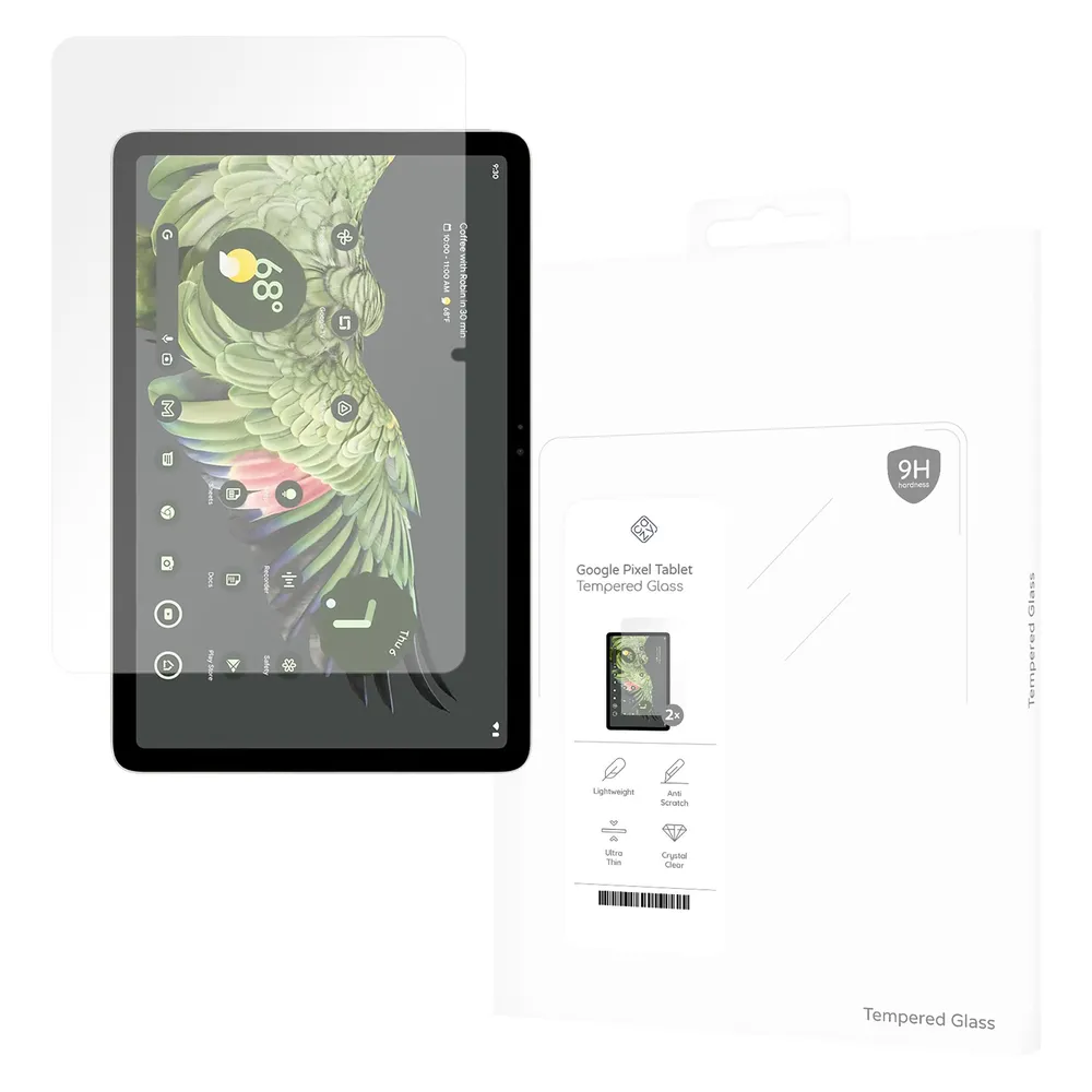 Cazy Schutzglass Kompatibel mit Google Pixel Tablet - Displayschutz Tempered Glass - Transparant - 2
