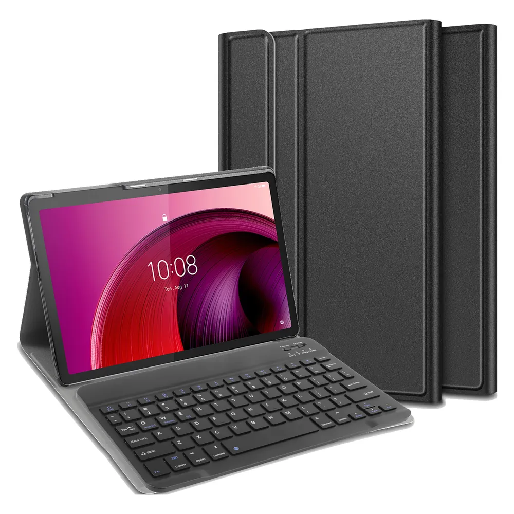 Cazy Tastatur Hülle Kompatibel mit Lenovo Tab M10 5G - Schutz Etui mit magnetisch Abnehmbarer Tastatur - (DE)