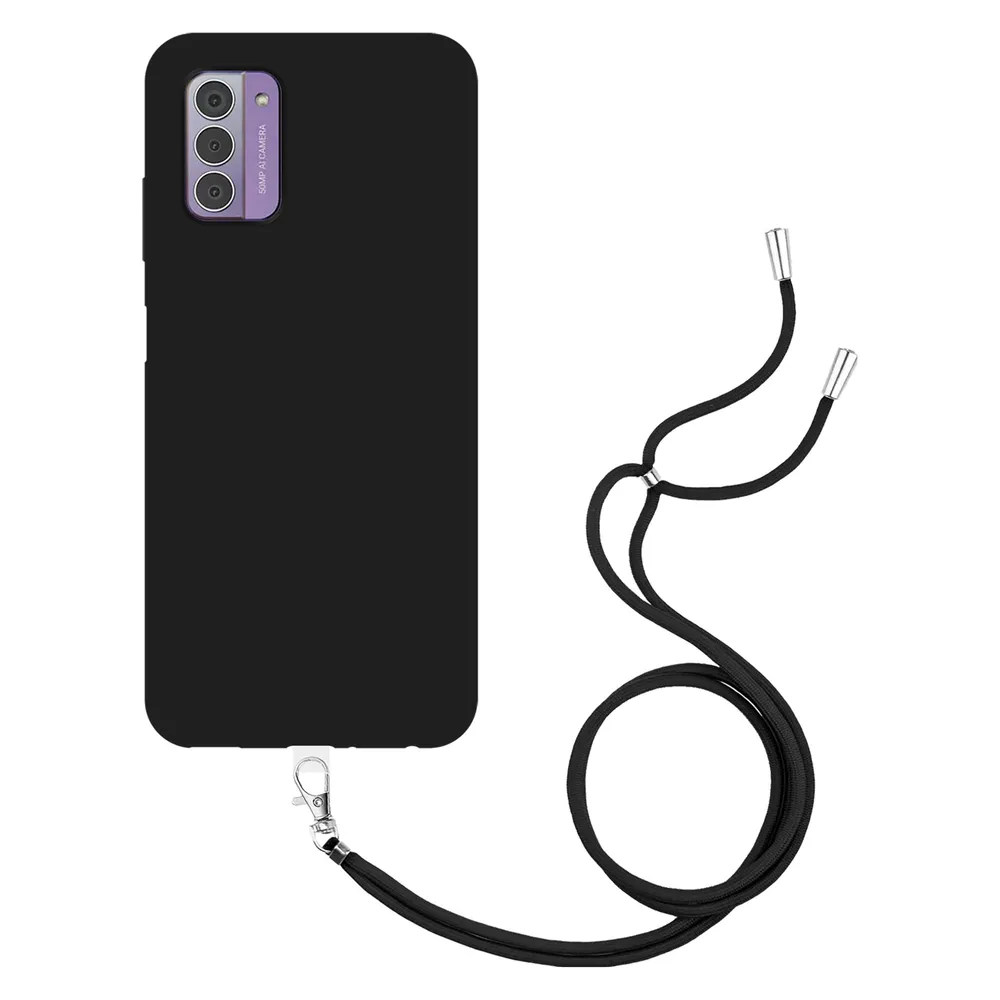 Cazy Handykette Hülle Kompatibel mit Nokia G42 - Silikon Handyhülle mit Band Necklace Hülle -
