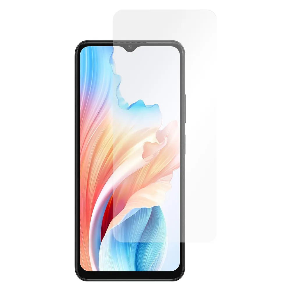 Cazy Schutzglass Kompatibel mit Oppo A38 Tempered Glass Hülle Kompatibel - Transparant