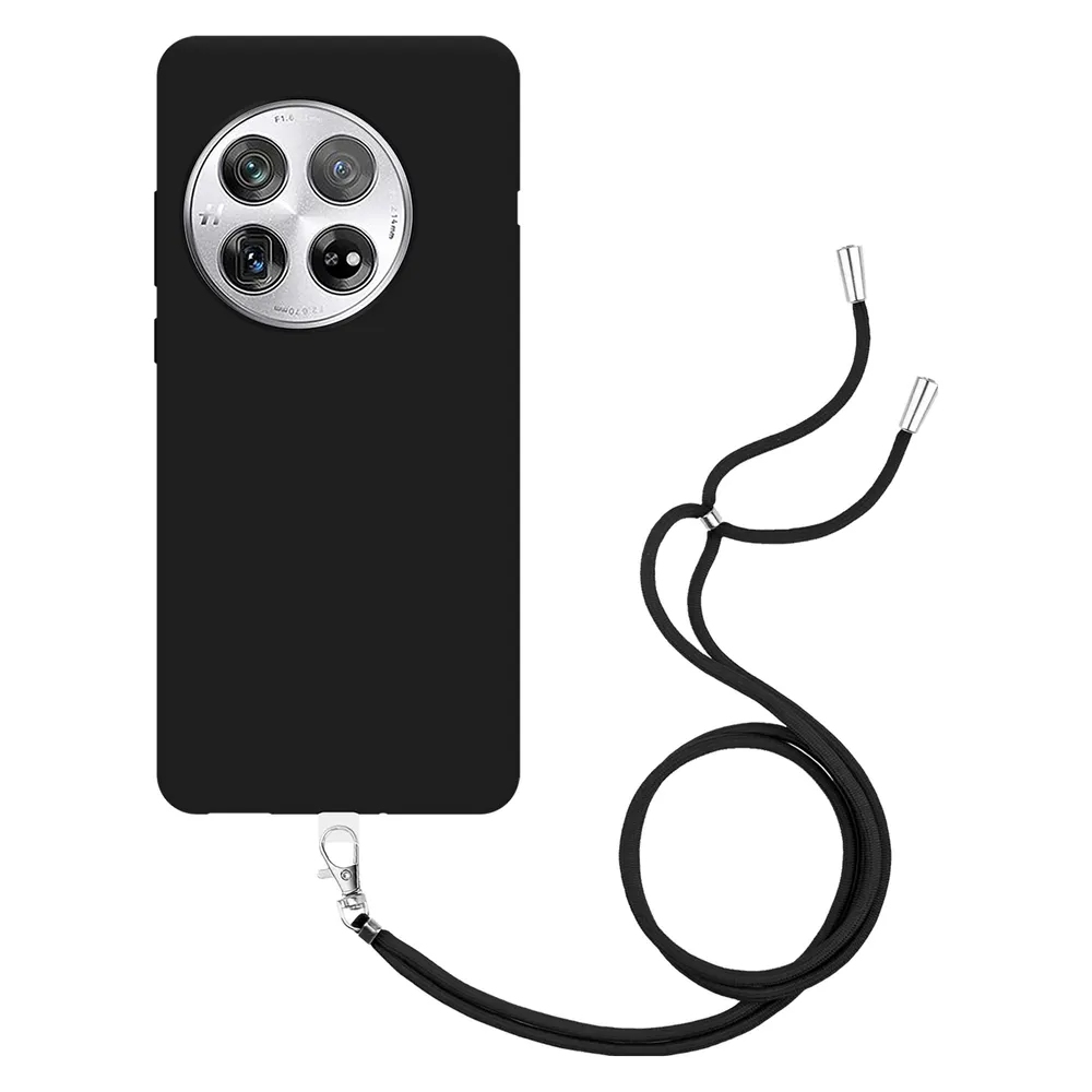 Cazy Handykette Hülle Kompatibel mit OnePlus 12 - Silikon Handyhülle mit Band Necklace Hülle -