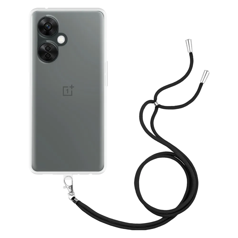 Cazy Handykette Hülle Kompatibel mit OnePlus Nord CE 3 Lite 5G - Silikon Handyhülle mit Band Necklace