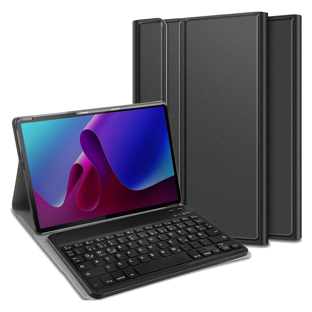 Cazy Tastatur Hülle Kompatibel mit Lenovo Tab P11 Gen 2 - Schutz Etui mit magnetisch Abnehmbarer Tastatur (DE, Lenovo Tab P11 Gen 2)