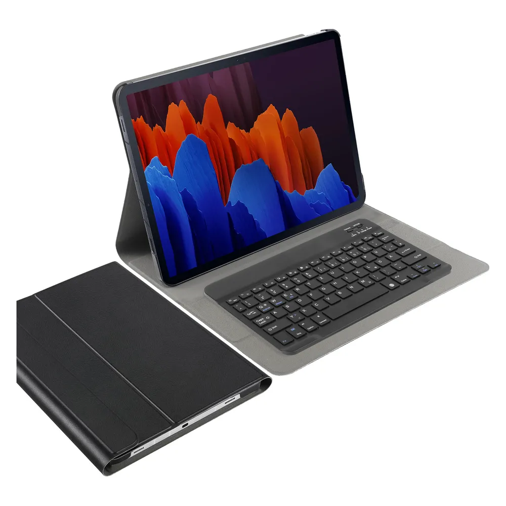 Cazy Tastatur Hülle Kompatibel mit Samsung Galaxy Tab S7 FE/Tab S7 Plus - Schutz Etui mit magnetisch (DE, Samsung Galaxy Tab S7 FE)