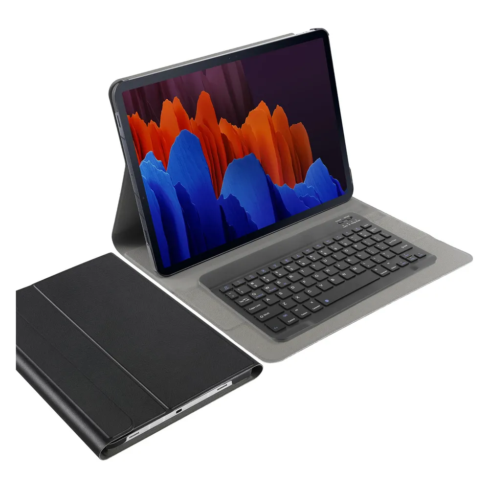 Cazy Tastatur Hülle Kompatibel mit Samsung Galaxy Tab S7 FE/Tab S7 Plus - Schutz Etui mit magnetisch (DE, Samsung Galaxy Tab S7 FE)