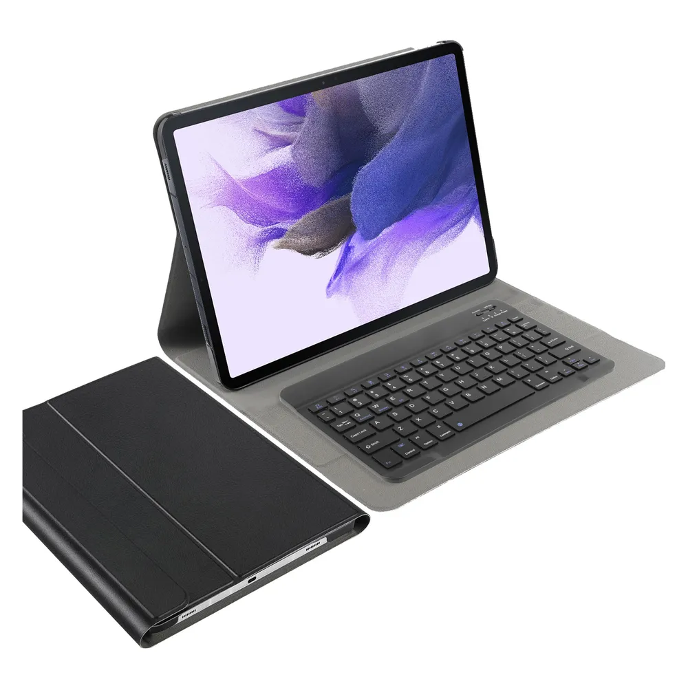 Cazy Tastatur Hülle Kompatibel mit Samsung Galaxy Tab S7 FE - Schutz Etui mit magnetisch Abnehmbarer (DE, Samsung Galaxy Tab S7 FE)
