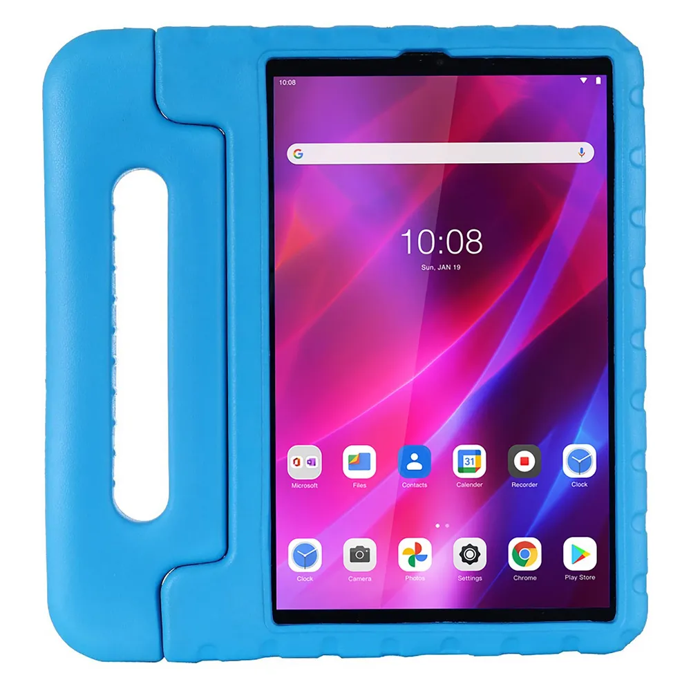 Cazy Schutzhülle Kompatibel mit Lenovo Tab K10 Kinderhulle Back Cover Classic für Kinder mit Griff -