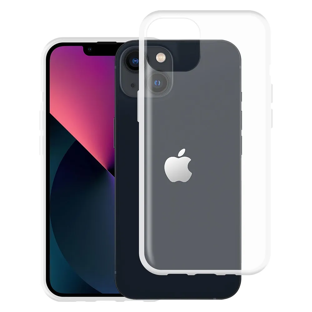Cazy Silikon Hülle Kompatibel mit iPhone 13 - Soft TPU Schutz - Transparant