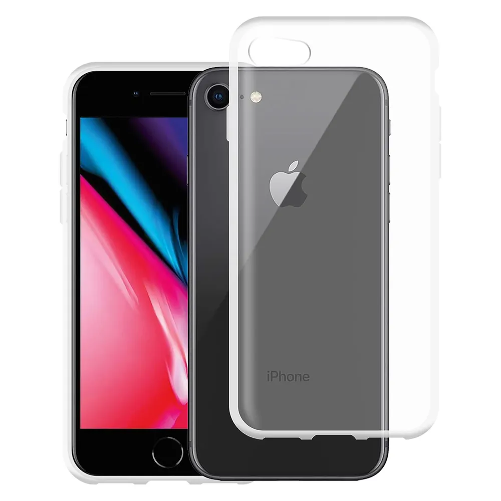 Cazy Silikon Hülle Kompatibel mit iPhone 7 - Soft TPU Schutz - Transparant
