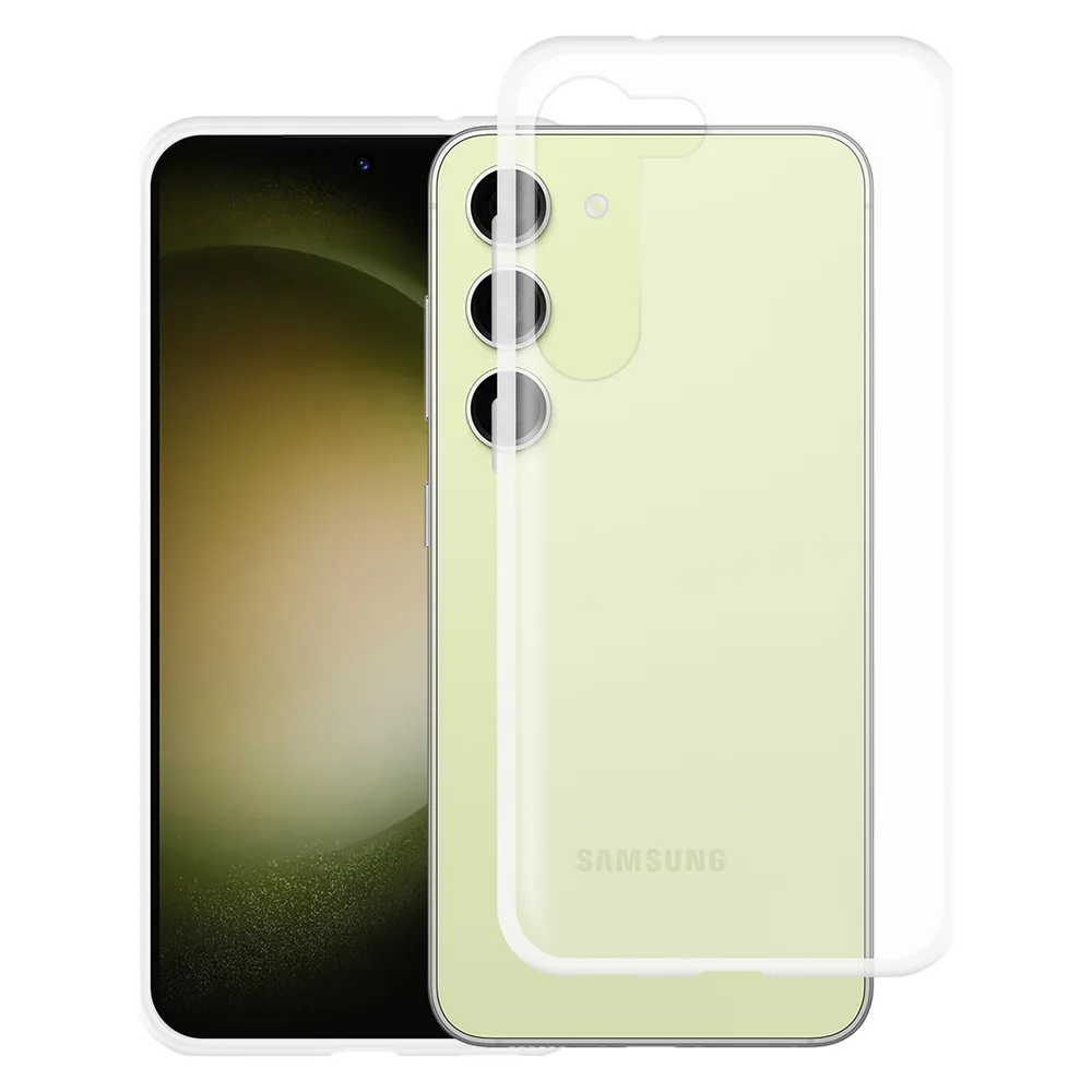 Cazy Silikon Hülle Kompatibel mit Samsung Galaxy S23 - Soft TPU Schutz - Transparant