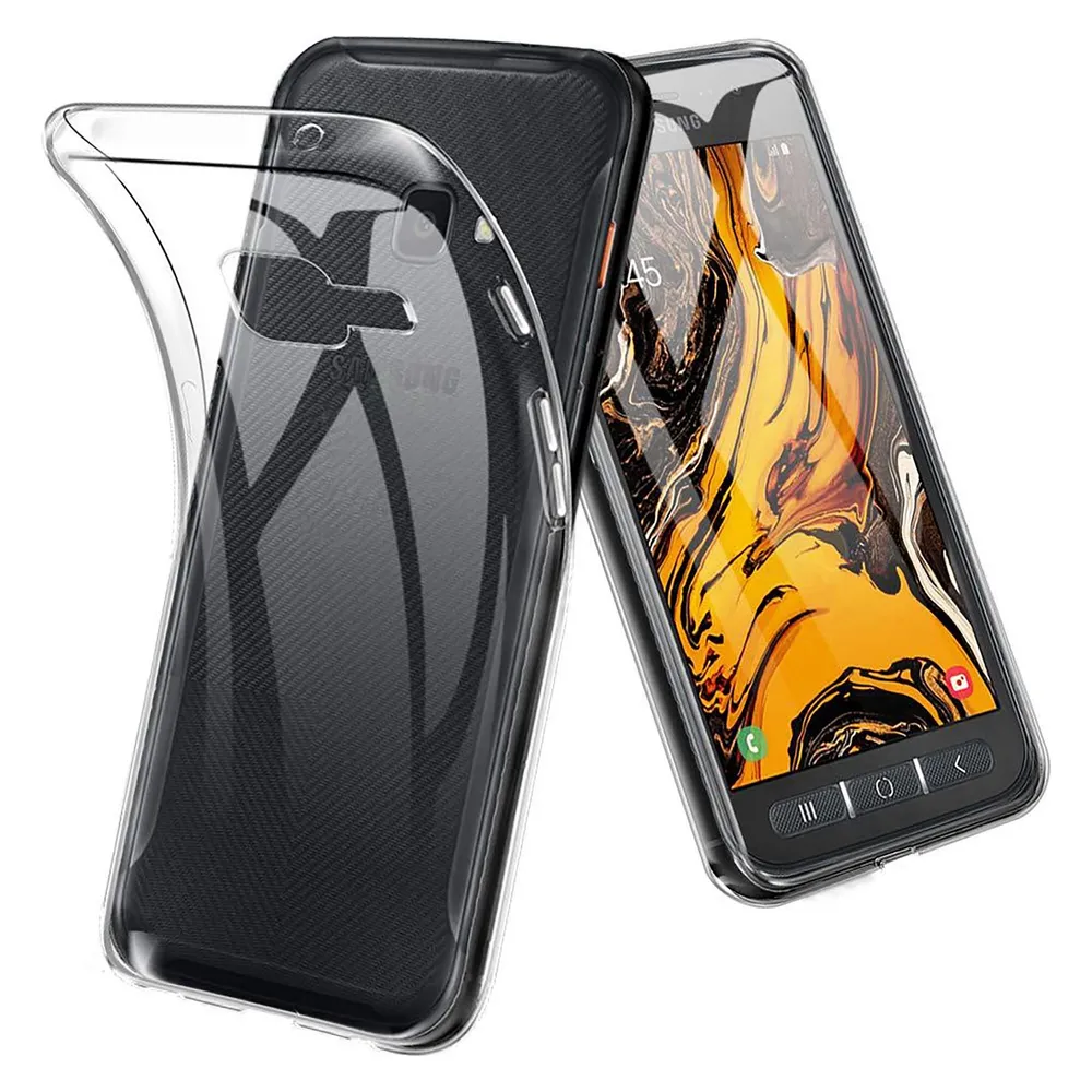 Cazy Silikon Hülle Kompatibel mit Samsung Galaxy Xcover 4/4s - Soft TPU Schutz - Transparant