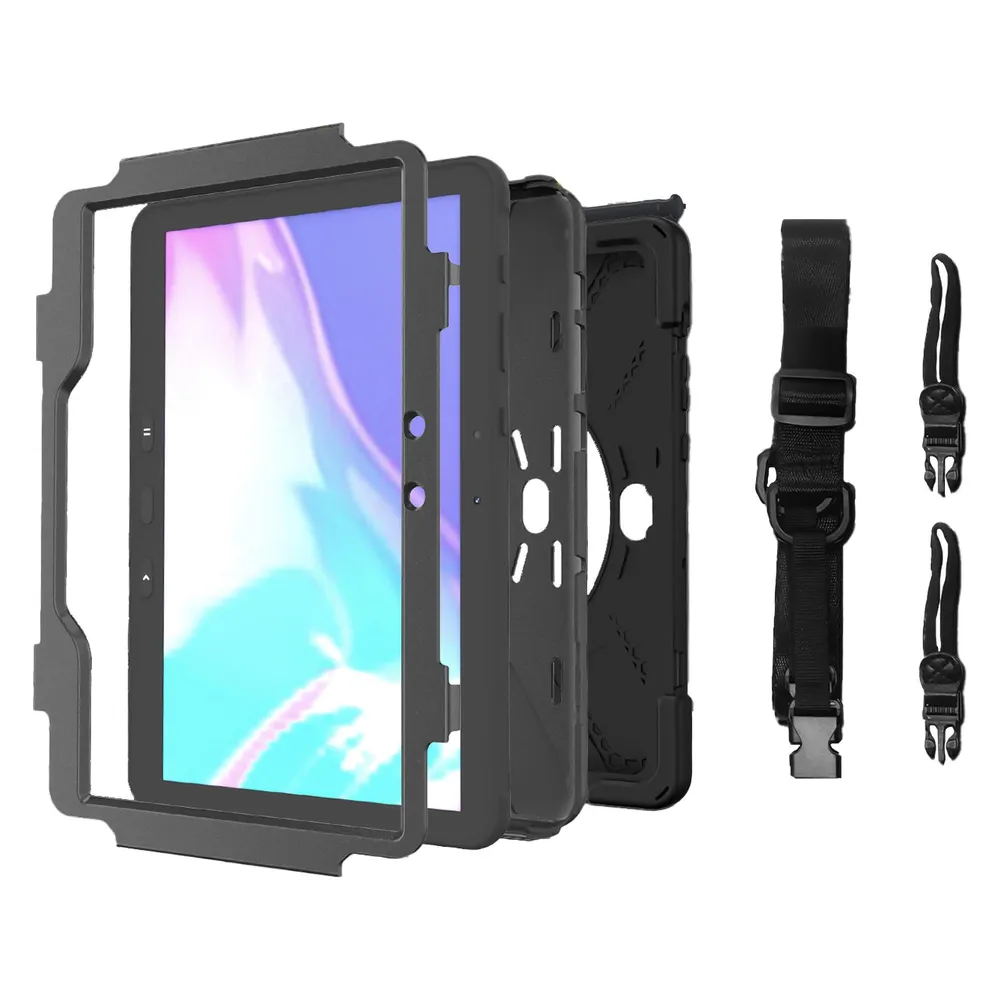 Cazy Stossfest Hülle Kompatibel mit Samsung Galaxy Tab Active Pro - Schutz Fallfest Hülle - mit Drehbar