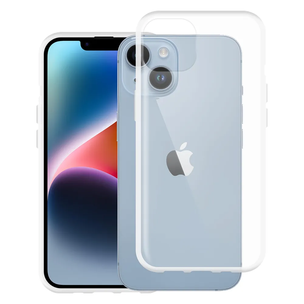 Cazy Silikon Hülle Kompatibel mit iPhone 14 - Soft TPU Schutz - Transparant
