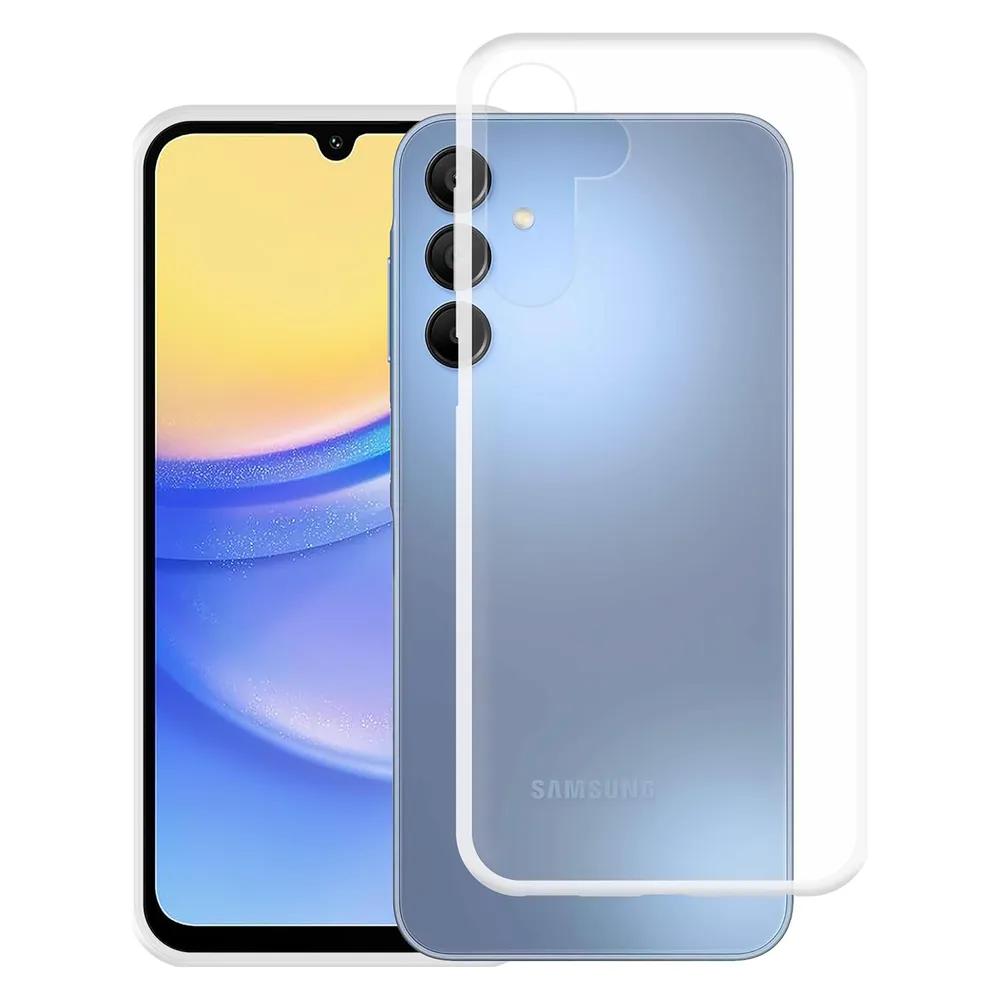 Cazy Silikon Hülle Kompatibel mit Samsung Galaxy A15 / A15 5G - Soft TPU Schutz - Transparant