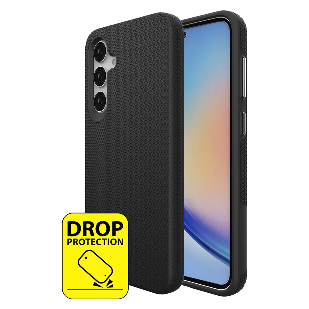 Cazy Robuste Strukturhülle für Samsung Galaxy A25, TPU und PC Material, Rutschfeste Textur -