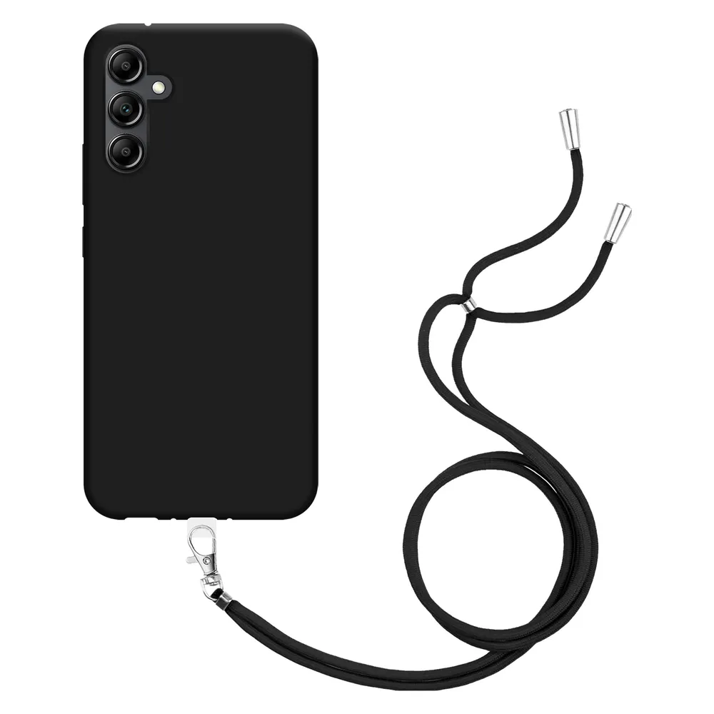 Cazy Handykette Hülle Kompatibel mit Samsung Galaxy A34 - Silikon Handyhülle mit Band Necklace Hülle -