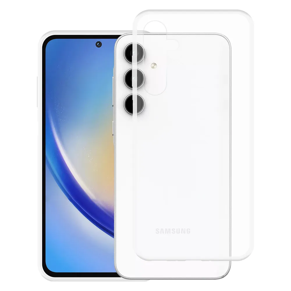 Cazy Silikon Hülle Kompatibel mit Samsung Galaxy A35 - Soft TPU Schutz - Transparant