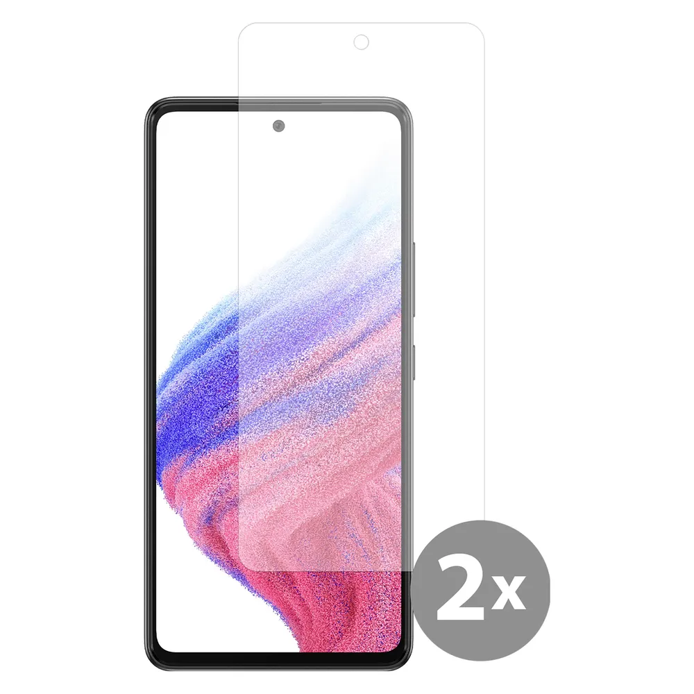 Cazy Schutzglass Kompatibel mit Samsung Galaxy A53 Tempered Glass Hülle Kompatibel - 2 Stück