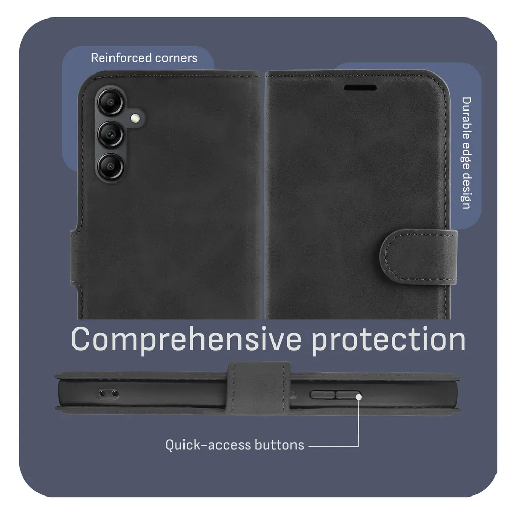 Cazy Premium-Geldbörsen-Etui für Samsung Galaxy A54, Magnetisches Geldbörsen-Etui, Kartenfächer, Ständer (Samsung Galaxy A54)