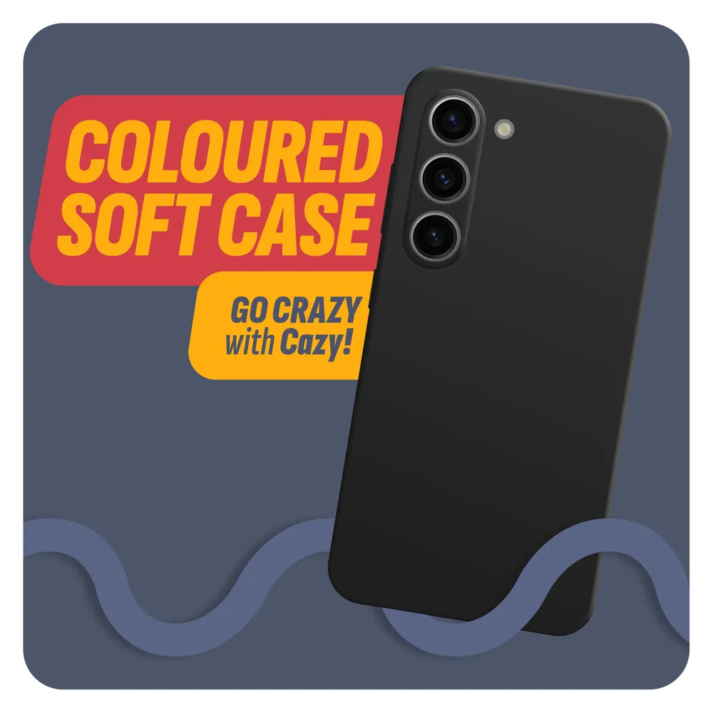 Cazy Silikon Hülle Kompatibel mit Samsung Galaxy S23 - Soft TPU Schutz - (Samsung Galaxy S23)
