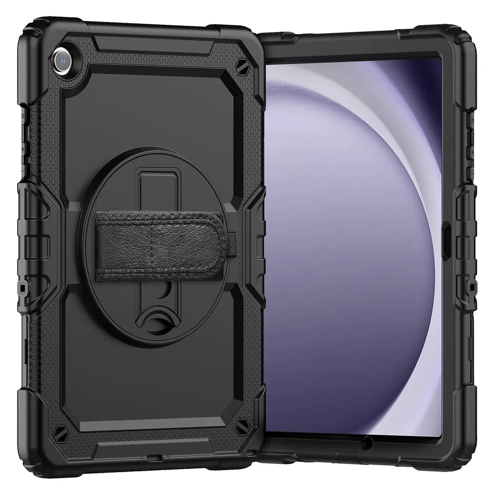 Cazy Stossfest Hülle Kompatibel mit Samsung Galaxy Tab A9+ - Schutz Fallfest Hülle - mit Stand Funktion 3