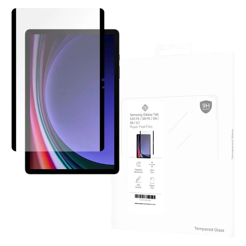 Cazy Paper Feel Protector Kompatibel mit Samsung Galaxy Tab S9 / S9 FE / S9 FE / S8 / S7 Magnetic Schutz