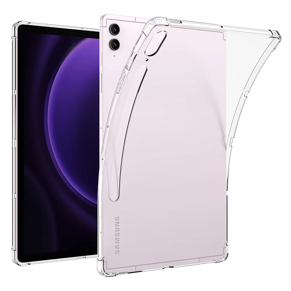 Cazy Silikon Hülle Kompatibel mit Samsung Galaxy Tab S9 / S9 FE - Soft TPU Schutz - Transparant