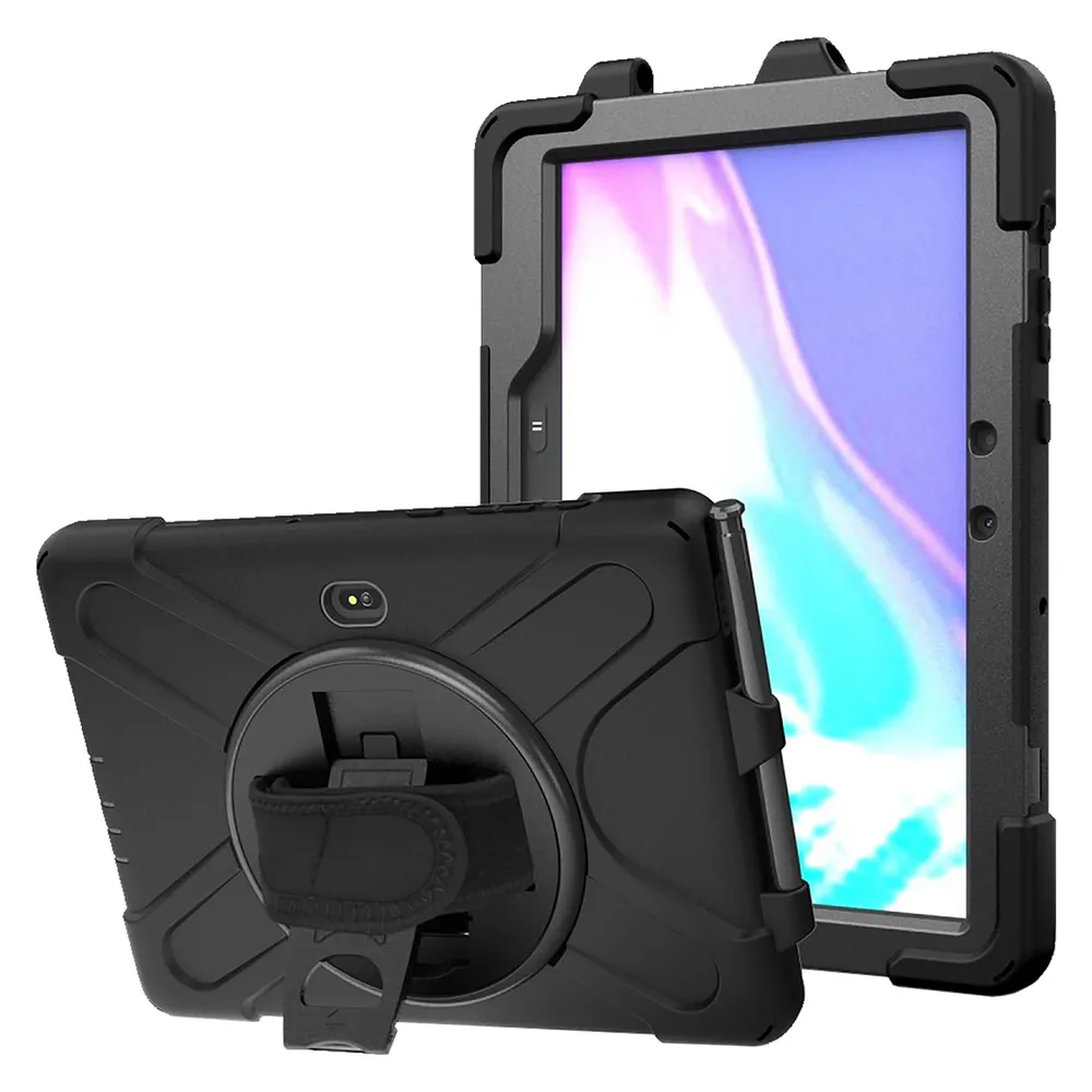 Cazy Stossfest Hülle Kompatibel mit Samsung Galaxy Tab Active4 Pro - Schutz Fallfest Hülle - mit Drehbar