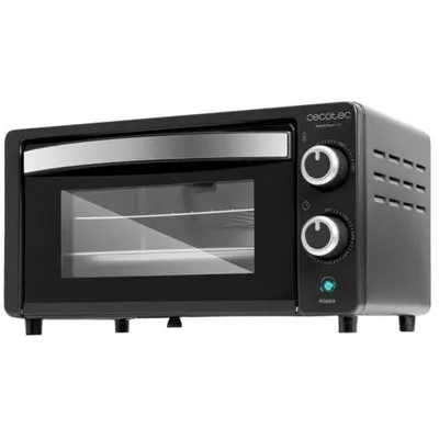 Minibackofen Cecotec Bake&Toast 1090 Black 10L 1000W Doppelglas Schwarz