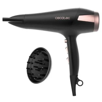 Professioneller Föhn Cecotec Bamba IoniCare Elegance AC 2400W 3 Temperaturstufen 2 Geschwindigkeiten Ionen Diffusor Schwarz