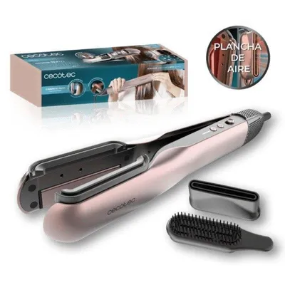 Keratin 2-in-1-Glätteisen Cecotec AirLisse 2in1 ForceDry Black 4 Temperaturstufen Abschaltautomatik Anti-Frizz Schwarz