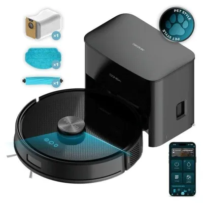 Saugroboter mit Wischfunktion Cecotec Conga Y50 Mit Absaugstation Navigationsklasse Laser 5.000Pa
