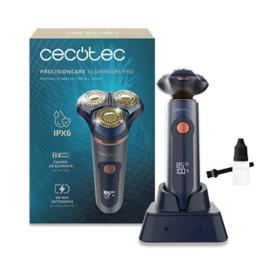 Elektrorasierer Cecotec PrecisionCare Aluminium Pro Kabellos 80min Nass- und Trockenrasur LCD