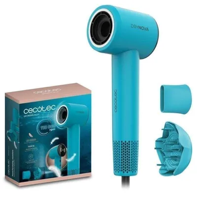Ionen Föhn Cecotec DryNova Blue Wave 1600W 4 Temperaturstufen 2 Geschwindigkeiten Diffusor Kompakt Blau