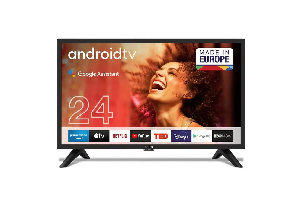 Cello C2420G LED-Fernseher (61 cm/24 Zoll, HD-Ready, Google-TV, Android-TV, Smart-TV, Smart TV, Google, Android)
