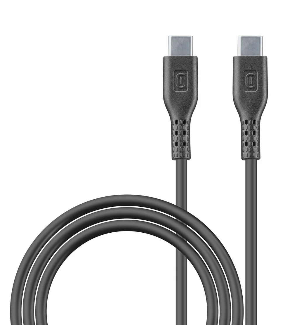 5A 100W Fast Charging Cable 1,2m USB Typ-C/ Typ-C Black (61284)