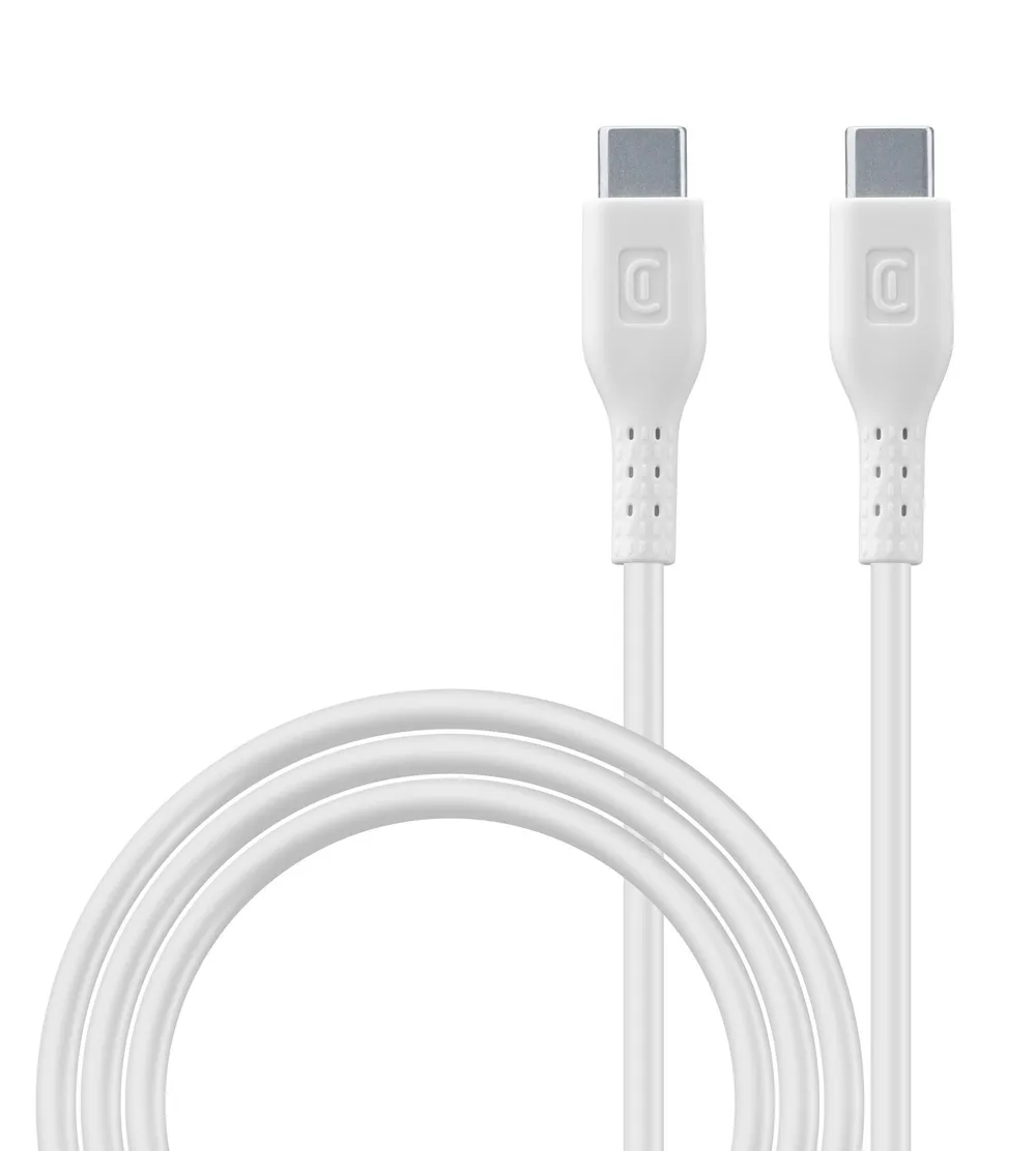 5A 100W Fast Charging Cable 2m USB Typ-C/ Typ-C White (61283)