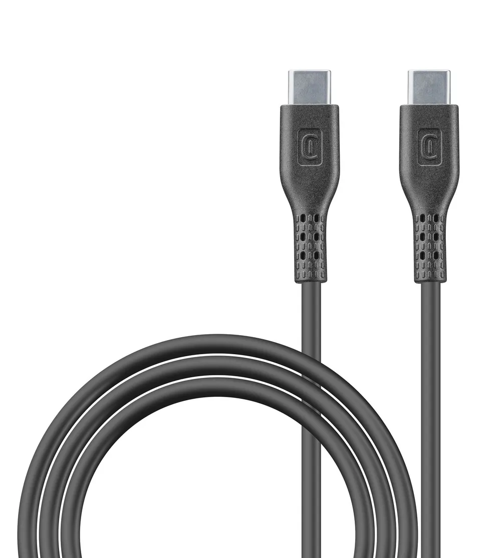5A Power Data Cable 2 m USB Typ-C/ Typ-C Black (60757)