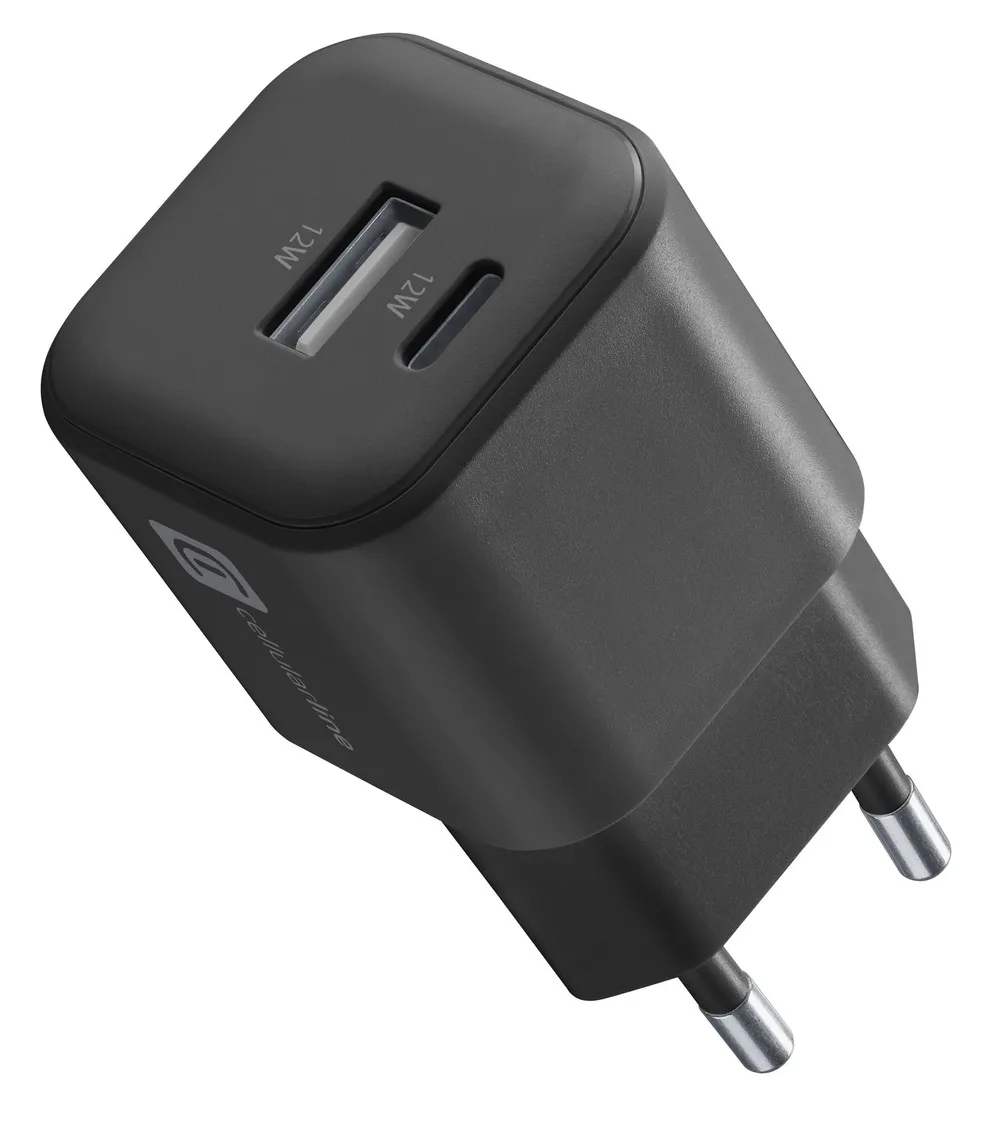 61258 Dual Port Charger 12W B (61258) Ladegerät (USB-A + USB-C)