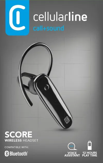 Bluetooth Mono Headset Score Black (60729)