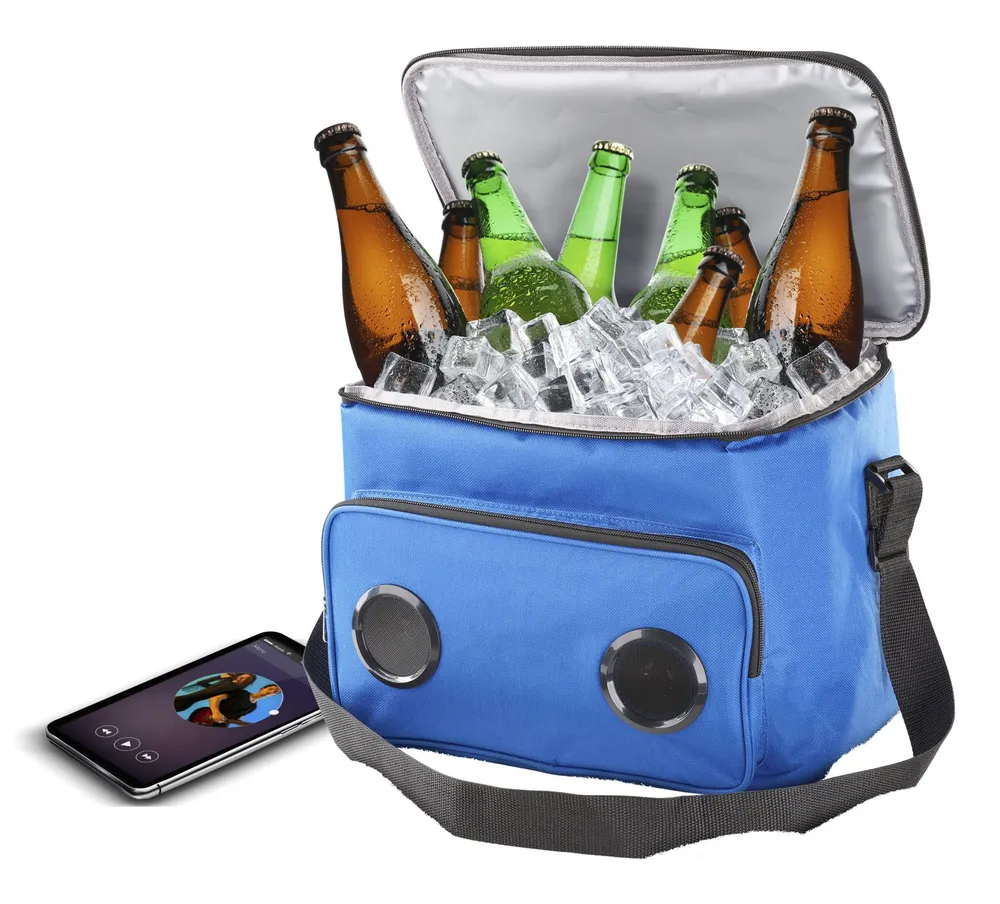 Bluetooth Speaker Cooler Bag Blue