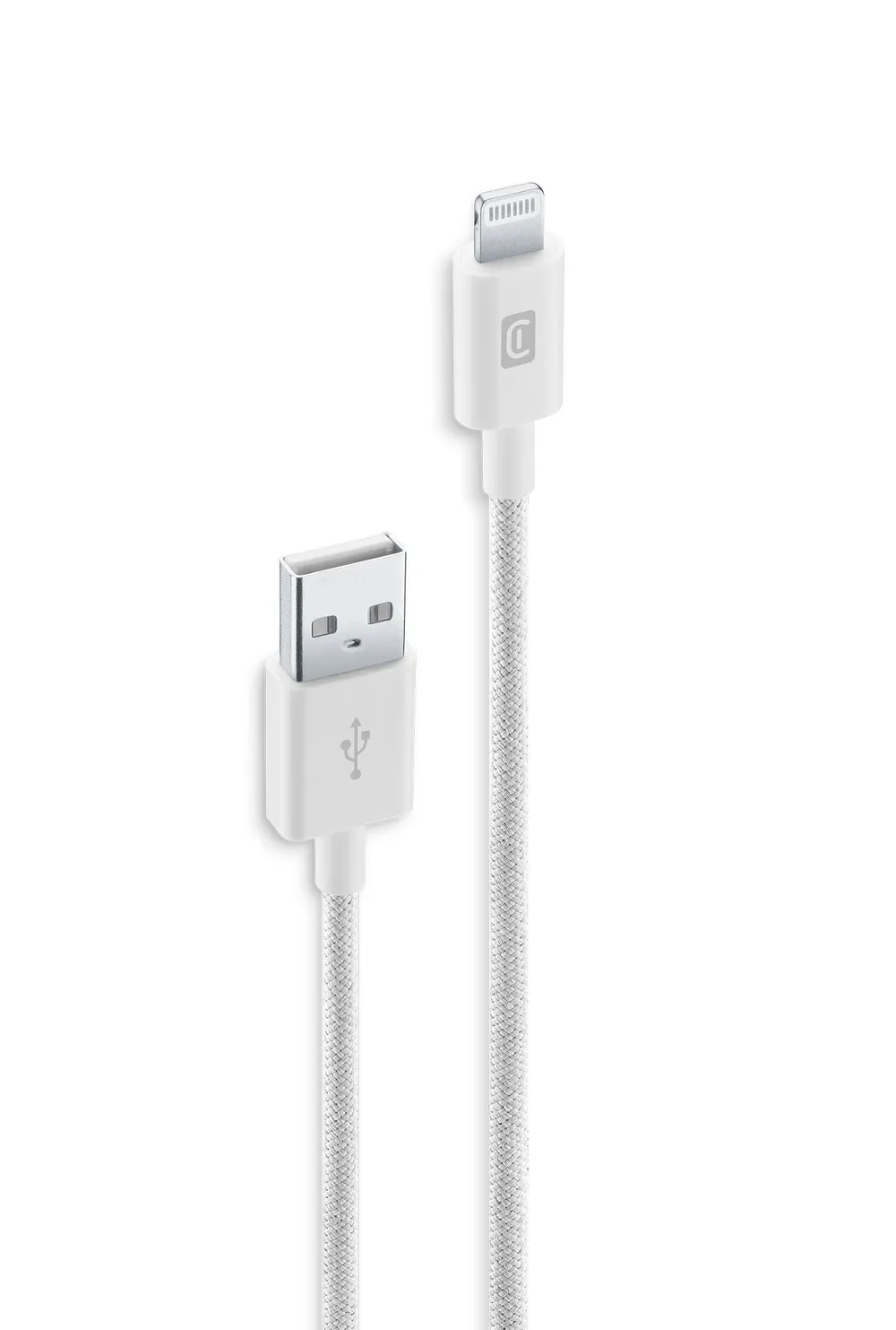 Braided Data Cable 1,5 m USB-A/ Lightning White (60907)