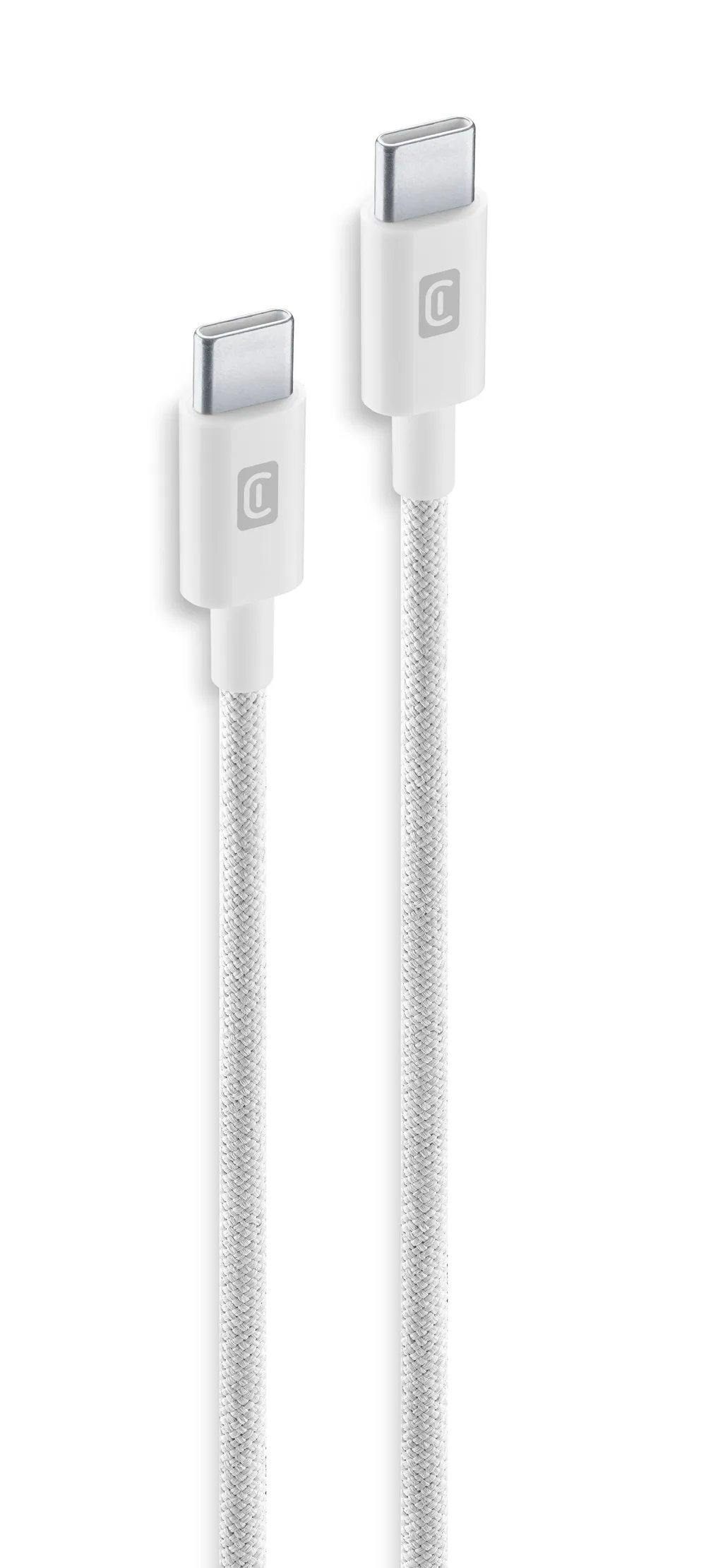 Braided Data Cable 1,5 m USB Typ-C/ Typ-C White (60903)