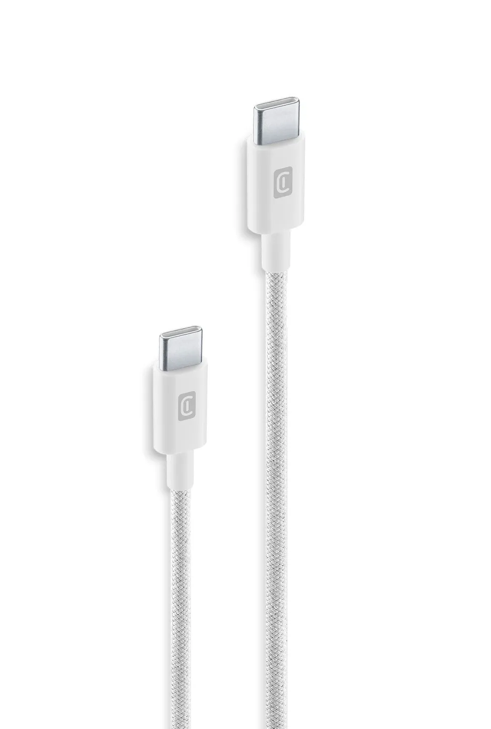 Braided Data Cable 2,5 m USB Typ-C/ Typ-C white (60910)