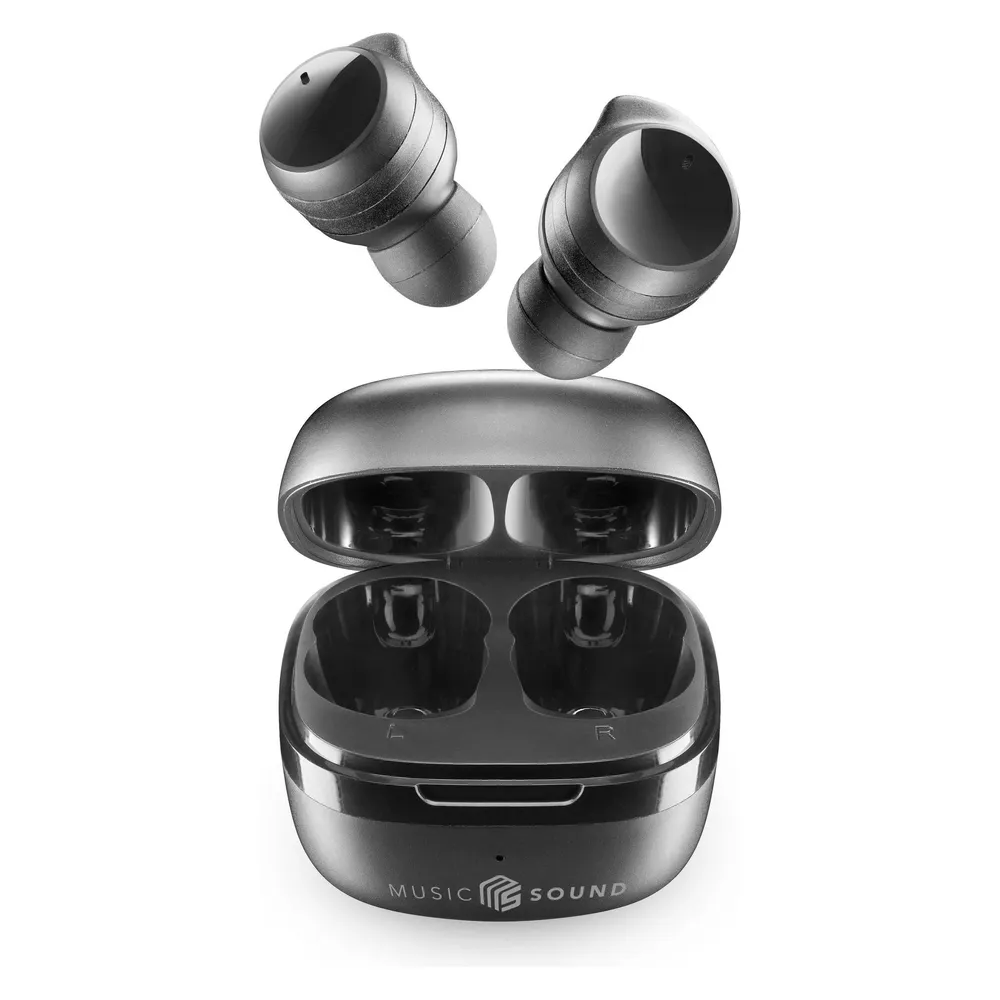 Cellularline Music Sound Flow Kabelloses In-Ear-Headset Musik und Bluetooth-Anrufe Schwarz
