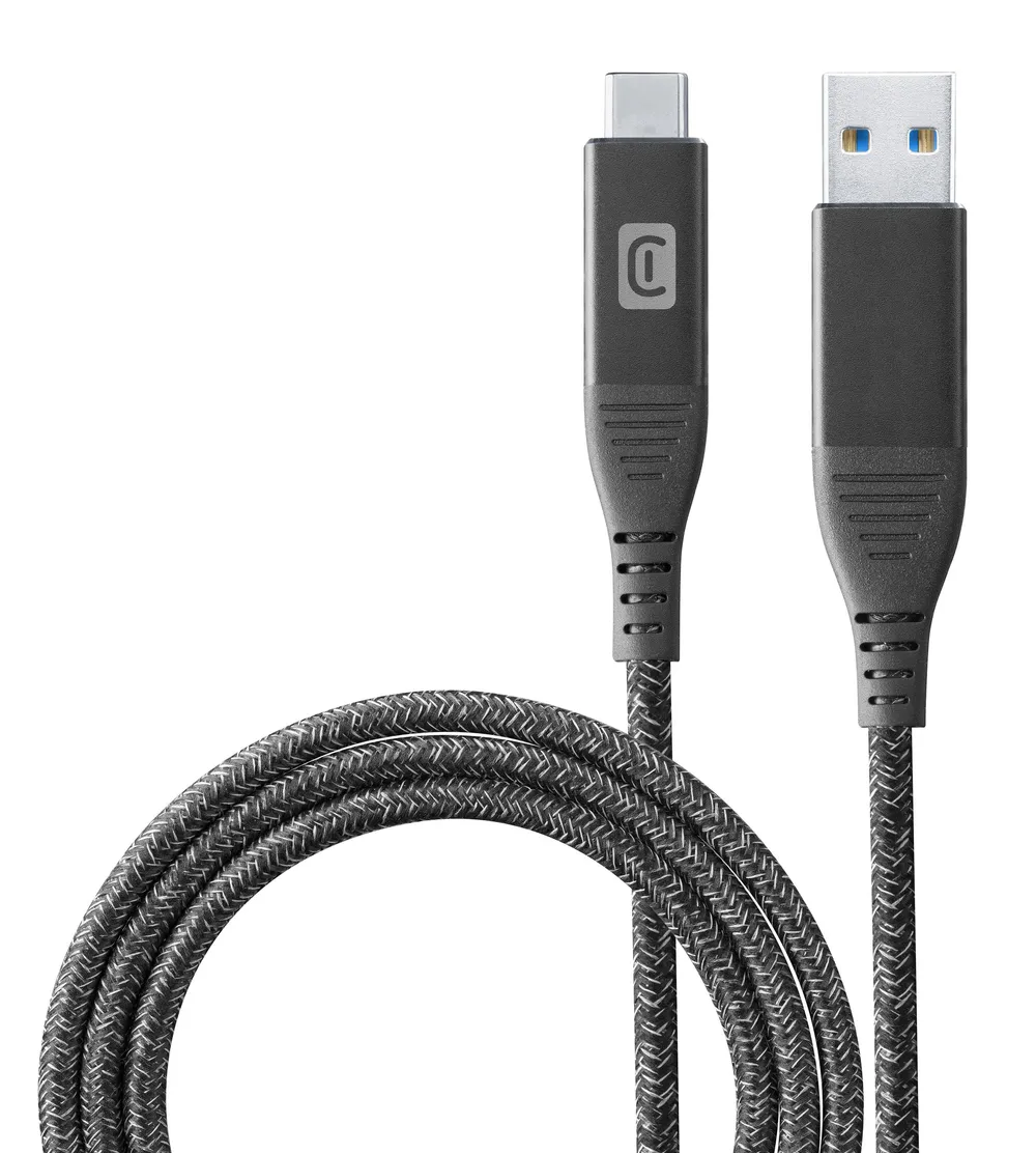 Fast Transfer Data Cable 1m USB-A/ Typ-C Black (60756)