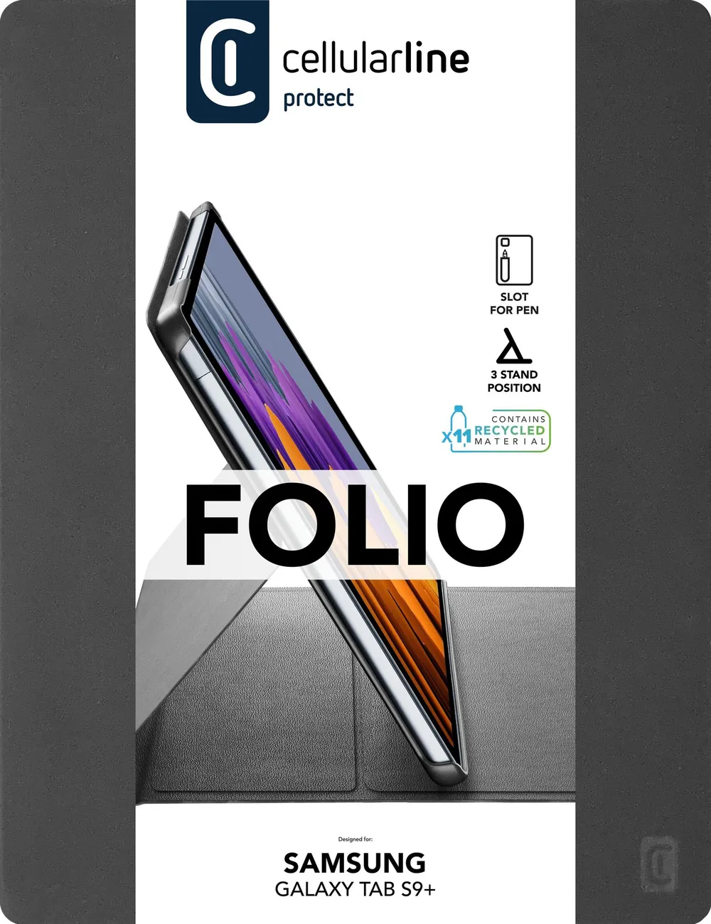 Folio Case Samsung Tab S9 +/ S10 + Black (61139)