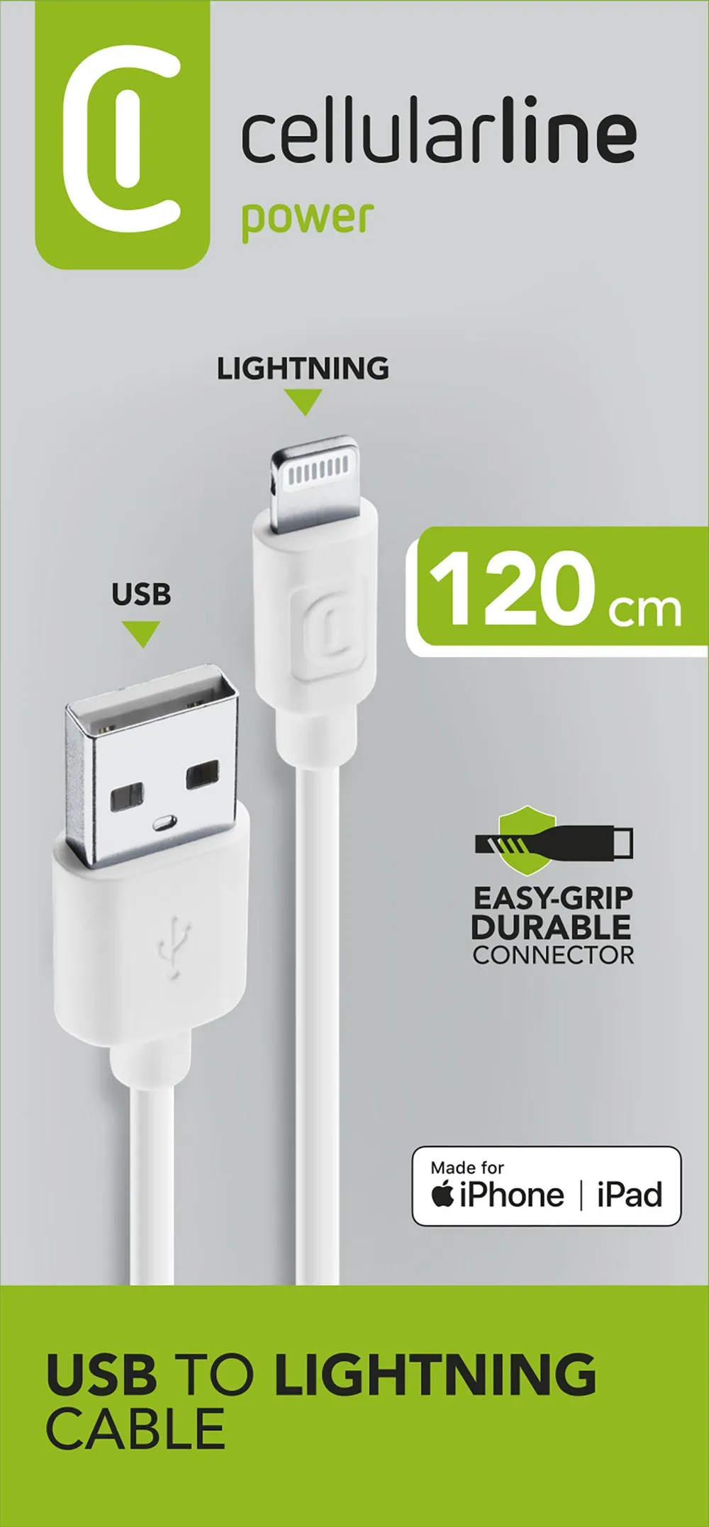 Lightning-USB-Datenkabel für iPhone 5 weiß 1m (60185)